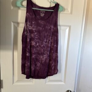 American eagle Purple Tie-Dye Women's Tank Top